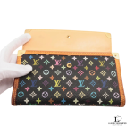 Louis Vuitton Monogram Multicolore Noir Portefeuille International long wallet, view 3