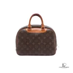 Louis Vuitton Monogram Trouville handbag with padlock and key, view 2