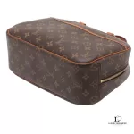 Louis Vuitton Monogram Trouville handbag with padlock and key, view 3