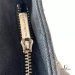 Burberry London Blue Label black nylon tote bag with Nova Check base accent, view 15