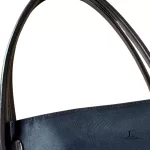 Burberry London Blue Label black nylon tote bag with Nova Check base accent, view 12