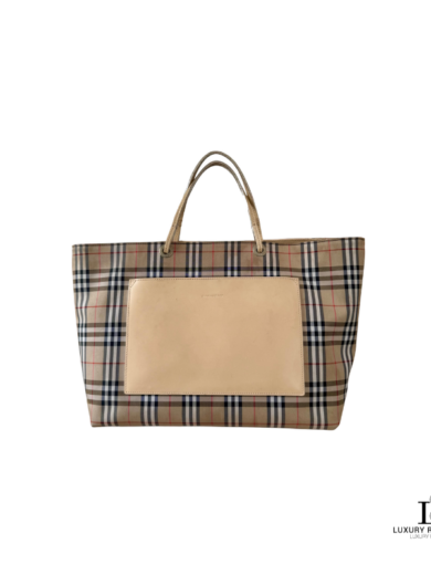 BURBERRY Nova Check Tote Bag