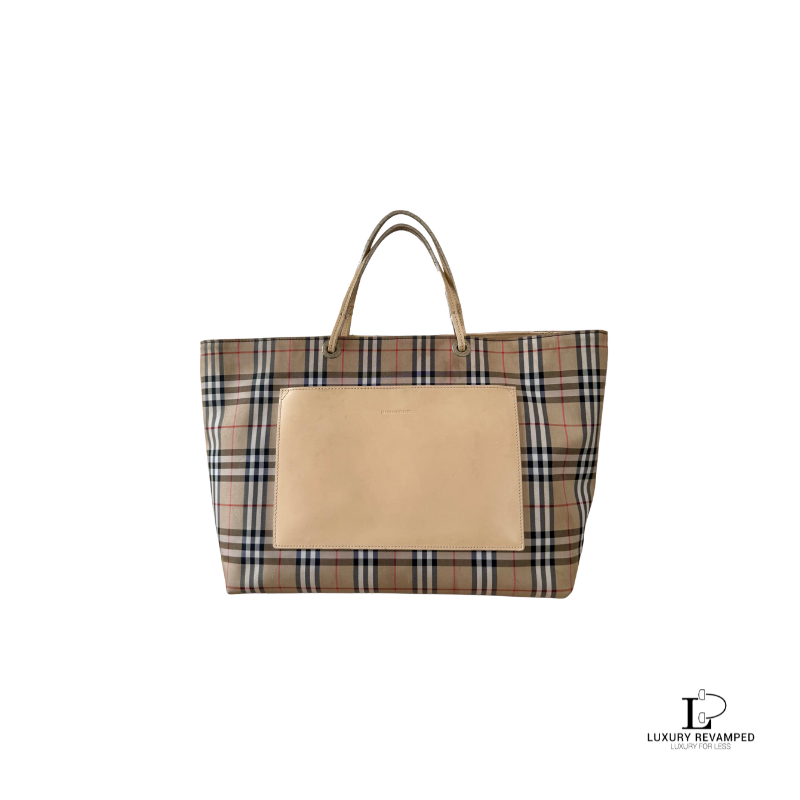BURBERRY Nova Check Tote Bag