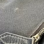 Balenciaga black canvas and leather backpack with tonal logo, view 17