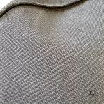 Balenciaga black canvas and leather backpack with tonal logo, view 22