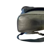 Balenciaga black canvas and leather backpack with tonal logo, view 5