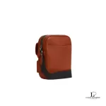 Coach brown smooth grain leather turnlock crossbody bag, new with tag, view 2
