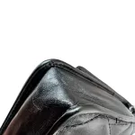 Chanel Cambon Ligne black quilted lambskin wallet on chain with silver hardware, view 8