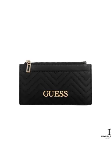 Guess Black Pristina Quilted Card Case