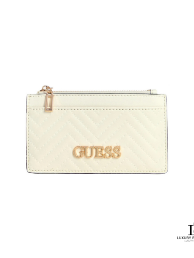 Guess White Card Holder
