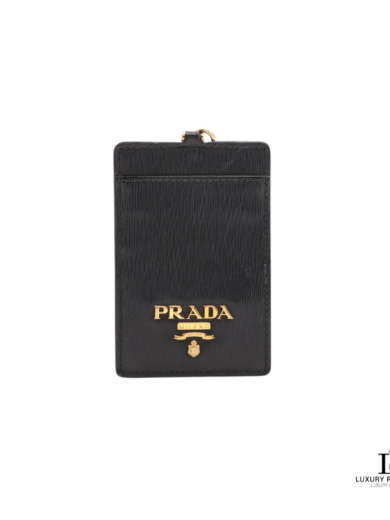 PRADA Saffiano Card Case Lanyard