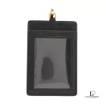 Prada black Saffiano leather card case lanyard, view 2