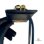 Prada black Saffiano leather card case lanyard, view 7