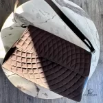Pre-loved Bally brown quilted structured shoulder bag, front view – secondhand designer, NZ