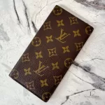 Pre-loved Louis Vuitton Monogram Porte-Valeurs Cartes Crédit long bifold wallet, front view – secondhand designer, NZ