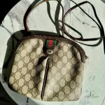 vintage Gucci GG Supreme Sherryline brown crossbody bag, view 23