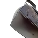 Bally brown quilted structured shoulder bag, view 9