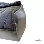 Bally brown quilted structured shoulder bag, view 10