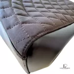Bally brown quilted structured shoulder bag, view 12