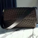 Bally brown quilted structured shoulder bag, view 28