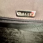 Bally brown quilted structured shoulder bag, view 25