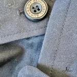 Burberry London Blue Label black cotton double-breasted trench coat, size 38, view 9