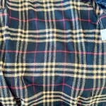 Burberry London Blue Label black cotton double-breasted trench coat, size 38, view 14