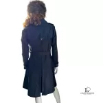 Burberry London Blue Label black cotton double-breasted trench coat, size 38, view 19