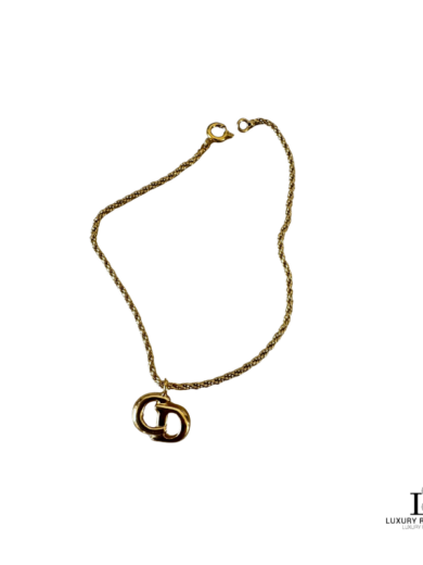 CHRISTIAN DIOR 'CD' Gold Bracelet