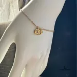 Christian Dior interlocking CD gold-tone chain bracelet, view 7