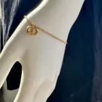 Christian Dior interlocking CD gold-tone chain bracelet, view 8