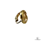 Christian Dior CD interlocking gold-tone clip-on earrings, view 7