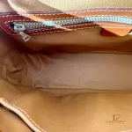 vintage Celine Macadam brown canvas flap crossbody bag, view 17
