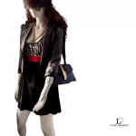 Gucci Sylvie small black leather shoulder bag with Web ribbon strap, view 19