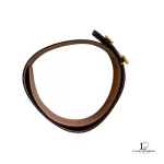 Hermès H reversible black and brown leather belt with gold-tone buckle, size 70, view 2
