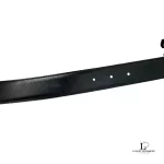 Hermès H reversible black and brown leather belt with gold-tone buckle, size 70, view 13