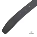 Hermès H reversible black and brown leather belt with gold-tone buckle, size 70, view 12