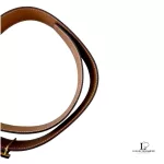 Hermès H reversible black and brown leather belt with gold-tone buckle, size 70, view 14