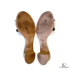 Hermès Oasis white leather sandals, size 35.5, view 13
