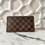 Louis Vuitton Damier Ebene agenda cover bifold wallet, view 3