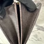 Louis Vuitton Monogram Idylle Sarah long wallet in Fusain charcoal, view 13