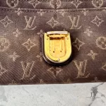 Louis Vuitton Monogram Idylle Sarah long wallet in Fusain charcoal, view 9