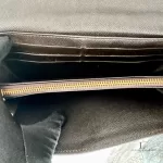 Louis Vuitton Monogram Idylle Sarah long wallet in Fusain charcoal, view 19