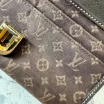 Louis Vuitton Monogram Idylle Sarah long wallet in Fusain charcoal, view 16