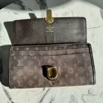 Louis Vuitton Monogram Idylle Sarah long wallet in Fusain charcoal, view 5