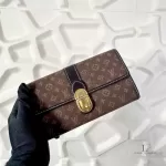 Louis Vuitton Monogram Idylle Sarah long wallet in Fusain charcoal, view 2
