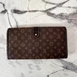 Louis Vuitton Monogram Idylle Sarah long wallet in Fusain charcoal, view 4