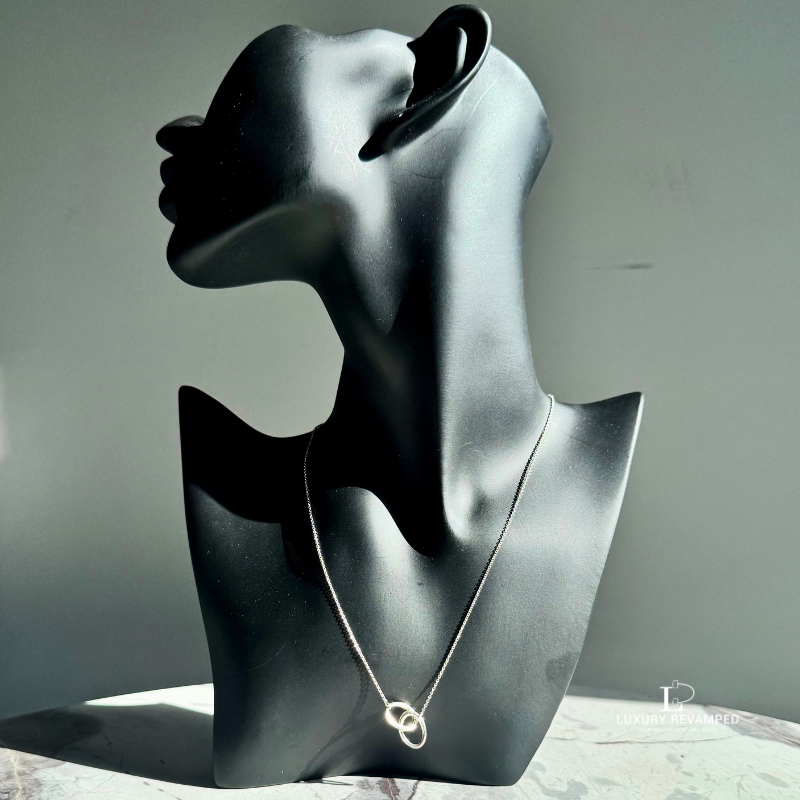 TIFFANY & CO Double Loop Elsa Peretti Necklace