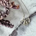 Tiffany & Co. Elsa Peretti Double Loop 925 silver necklace, view 2