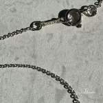 Tiffany & Co. Elsa Peretti Double Loop 925 silver necklace, view 4